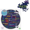 eeBoo Round Family Puzzle - 100 Great Words Photo