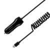 Astrum Spiral Spring USB-C Car Charger 2.1A - Black Photo