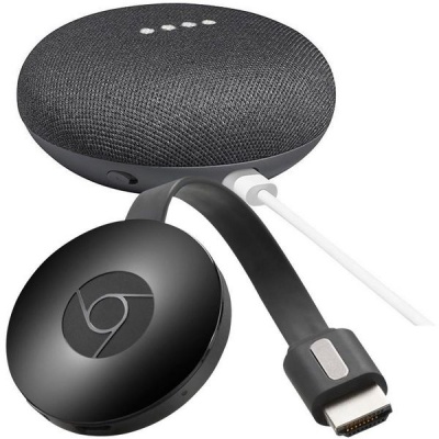 Photo of Google Chromecast Gen 2 & Home Mini Bundle - Charcoal