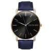Colton James Classic Rose Gold Sapphire Watch - Navy Leather Photo