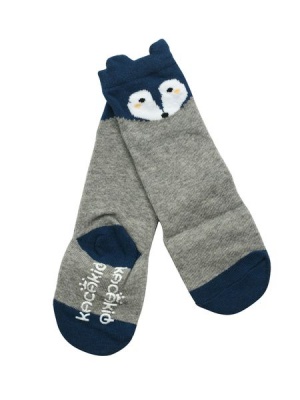 Photo of Baby Socks - Fox Face - Grey