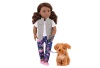 Our Generation Classic Doll Malia Brunette With Pet Poodle Photo