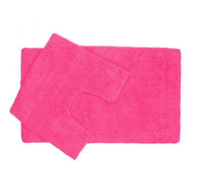 Photo of 2 Piece Anti-Slip Bathmat Set - Candy Pink