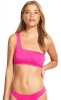 Active One Shoulder Bikini Top - Ultra Pink Photo