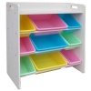 Greenbean Pastel Shelf Storage Organizer - 9 Bins Photo