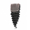 Blkt 14 inches Brazilian Deep Curl 4 x 4 Three Parts Closure Photo