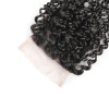 Blkt 10 inches Brazilian Kinky Curl 4 x 4 Three Parts Closure Photo