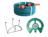 Hose Pipe Set with Fittings Pyramid Sprinkler & Steel Hose Bracket Photo