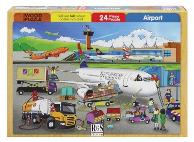 Photo of RGS Group Airport Wooden Puzzle - 24 Piece