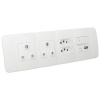 VETi - OMNI3W Switched Double 16A RSA Socket 2xRSA V-Slim & Data Photo