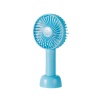 Mini Portable Handheld Fan USB Rechargeable Desk Fan - Blue Photo