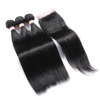 BLKT 18 inches x3 Bundles Peruvian Weaves and Closure Photo