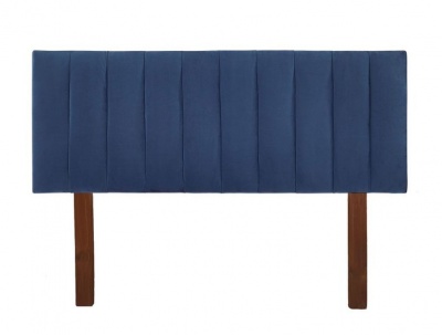 Photo of StrohBerry - Lincoln Upholstered Panel Headboard -Royal Blue