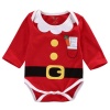 Christmas - Santa's good list - Red Long Sleeve Babygrow Photo