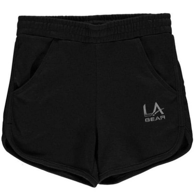 Photo of LA Gear Girls Interlock Shorts - Black [Parallel Import]