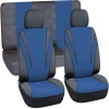 Car Seat Cover - 6 piece Black & Blue Photo