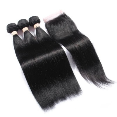 Photo of Beau Diva 8 inches x3 Bundles Peruvian Weaves and Closure