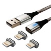 Fast Charge 3A Magnetic Charger - 3x iPhone Lightning Ends Photo