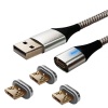 Fast Charge 3A Magnetic Charger -3x Android Micro USB Ends Photo