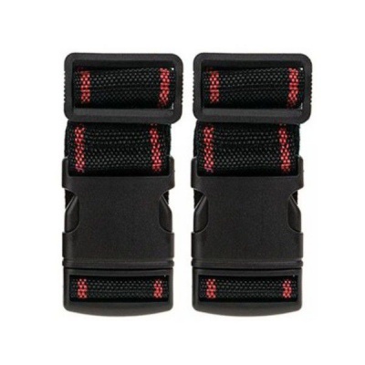 Photo of 2 Luggage Straps Black & Red