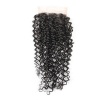 Beau Diva 12 Inches Brazilian Kinky Curl 4X4 Three Parts Closure Photo