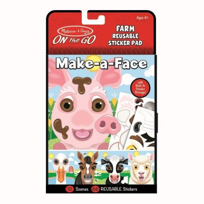 Photo of Melissa Doug Melissa & Doug Make-a-Face Farm Reusable Sticker Pad