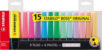 Photo of Stabilo Boss Highlighters Desk set 15's