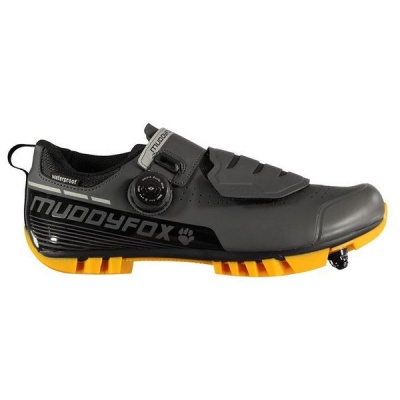 Photo of Muddyfox Mens MTB300 Cycling Shoes - Grey/Orange [Parallel Import]