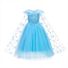 Kids Blue Fairy Dress with Detachable Cape Photo
