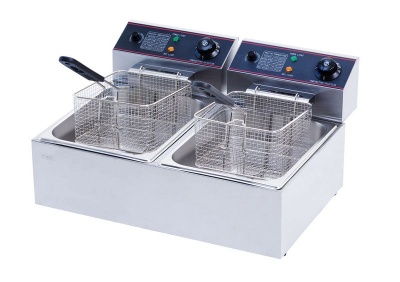 Photo of Aloma - Double Electric Deep Fryer - 6L 6L - Silver