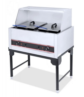 Photo of Aloma - Double Electric Deep Fryer - 21L 21L - Silver