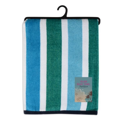 Photo of Beach Towel Velour.Blue.4