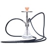 3 Pipe Stainless Steel Hubbly Bubbly Glass Base Hookah Photo
