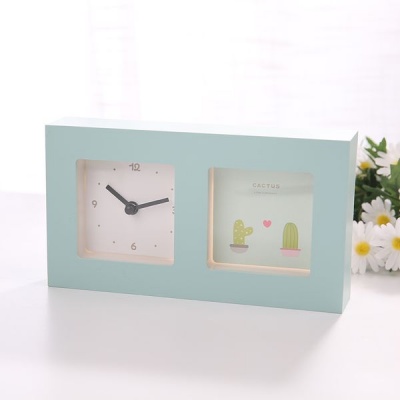 Photo of Cactus Picture Frame Clock - Blue