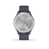 Garmin Vivomove 3S Smart Watch Granite Blue Silicone with Silver Hardware Photo