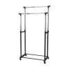 Double Pole Adjustable Clothes Rack Photo