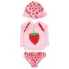 Crafted Infant Girls 3 Piece Swim Set - pink [Parallel Import] Photo