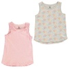 Crafted Infant Girls 2 Piece Jersey Vests - Pink [Parallel Import] Photo