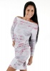 Shakti Shanti - Long Sleeve Dress Top with Rouching Pink Photo