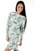 Shakti Shanti - Long Sleeve Dress Top with Rouching Green Photo