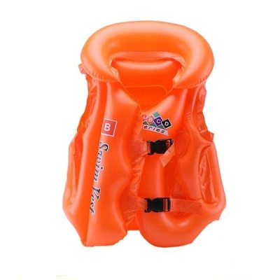 Medium Inflatable Safety Swimming Vest Orange