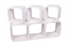 Rectangle & Square Floating Shelves White Photo