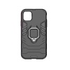 Luxury Armor Metal Ring Bracket Full Cover Phone Case For iphone 11-Black Photo