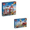 LEGO CITY Fire Station & Burger Bar Rescue Bundle - 60214 & 60215 Photo