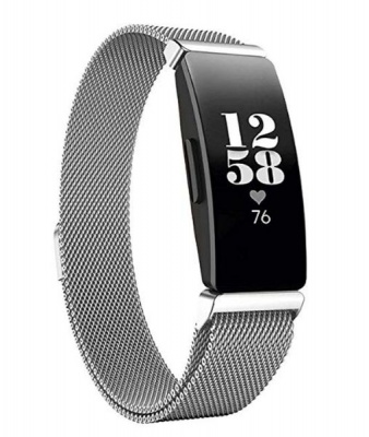 Photo of Fabulously Fit Fitbit Inspire HR Metallic Strap