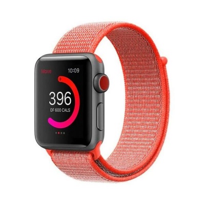 Photo of Apple GoVogue Woven Nylon Strap For Watch - Spicy Orange