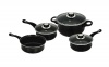 Prima Non Stick Carbon Steel Cookware Set Black 7 Piece