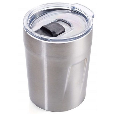 Troika Travel Mug Double Walled Insulation for Double Espresso 160ml Silver