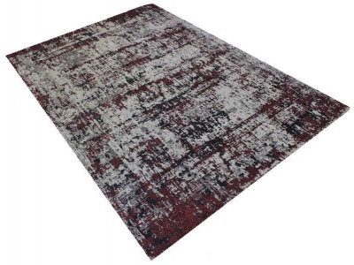 Photo of Modern rug in white and red