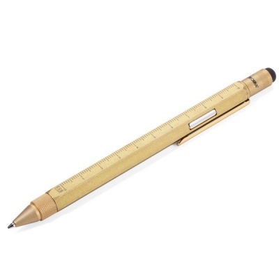 Photo of Troika Multitasking Pen with Magnet CONSTRUCTION MAGNET Antique Brass